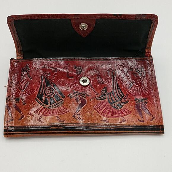 Thin Wallet Folk Art Tribal Dancers of India - Picture 8 of 9